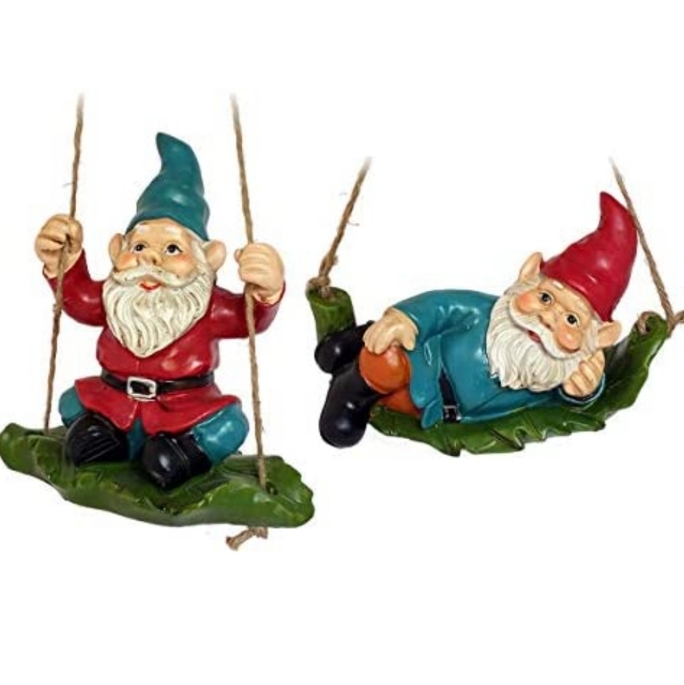 NEW!!! Hanging Gnome set!